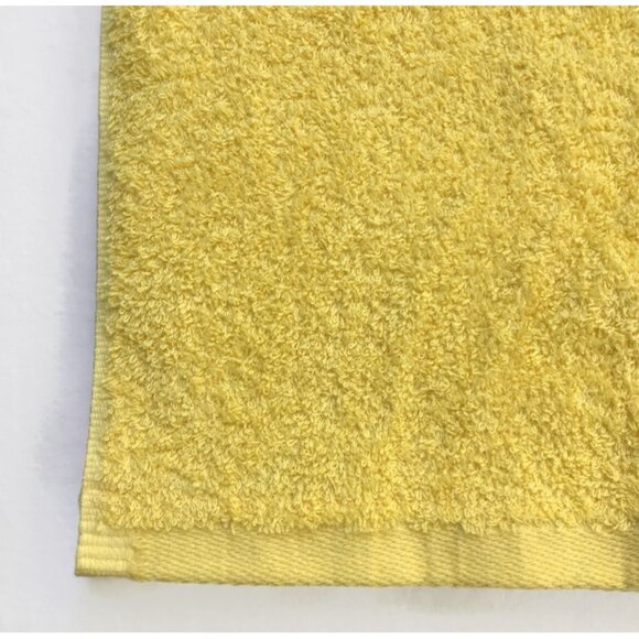 Vintage Honeybee & Flower Embroidered Towel Set 2 Pc Washcloth & Bath Yellow Bee - Picture 8 of 9